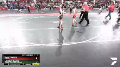 91 lbs 1st Place Match - Isaac Weber, Ringers vs Lincoln Swick, Askren Wrestling Academy