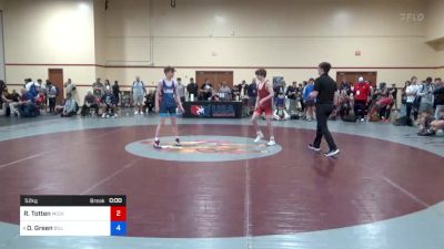 52 kg Rnd Of 64 - Ryan Totten, Michigan Revolution Wrestling Club vs Daniel Green, Billings Wrestling Club