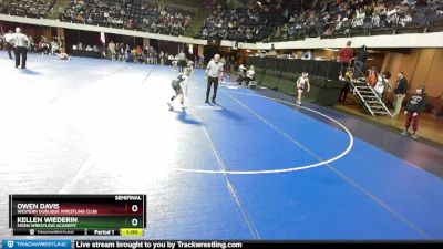 77 lbs Semifinal - Kellen Wiederin, Moen Wrestling Academy vs Owen Davis, Western Dubuque Wrestling Club