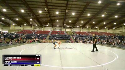 75 lbs Cross Bracket (8 Team) - Hayden Kumfer, Alaska vs Piper Eller, Utah 1