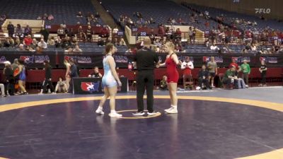 68 lbs Cons. Round 1 - Shelby Sherman, North Dakota vs Lydia Krauss, Simmons Academy Of Wrestling