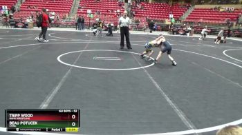 52 lbs Cons. Round 4 - Beau Potucek, CYWC vs Tripp Wood, Rams Wrestling