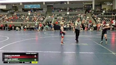 70 lbs Champ. Round 1 - Tobias Solinger, Moyer Elite vs Declan Hardy, MWC Wrestling Academy