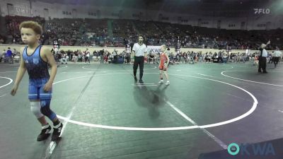 61 lbs Consi Of 16 #1 - Huck Hurd, Pawhuska Elks Takedown vs Ashton Post, OKC Saints Wrestling