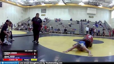 285 lbs Champ. Round 1 - Perris Green, Indiana vs Isaac Moss, Delta Wrestling Club Inc.