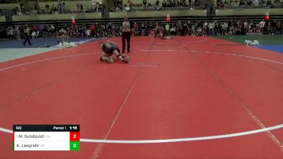 160 lbs Semifinal - Max Sundquist, Kingsford vs Kaden Langrehr, West Salem-Bangor