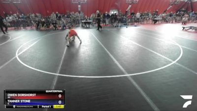 87 lbs Quarterfinal - Owen Dorshorst, WI vs Tanner Stone, IL