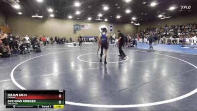 106 lbs Cons. Round 2 - Julian Giles, Oxnard vs Brendan Krieger, San Dimas