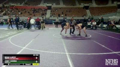 D3-190 lbs Quarterfinal - Sean Luedy, Arizona College Prep vs Cody Hanna, Prescott