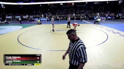 I-132 lbs Champ. Round 2 - Tyler Ferrara, Chenango Forks vs Logan Pennell, Pine Bush