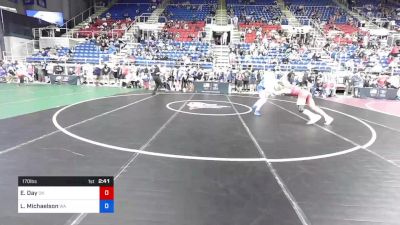 170 lbs Rnd Of 64 - Ethan Day, Oklahoma vs Lars Michaelson, Washington