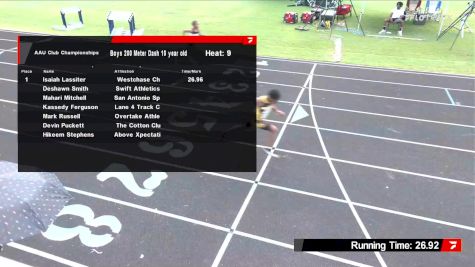 Youth Boys' 200m, Semi-Finals 9 - Age 10