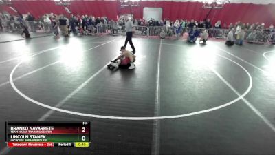 102 lbs Champ. Round 2 - Lincoln Stanek, LaCrosse Area Wrestlers vs Branko Navarrete, Team Nazar Training Center