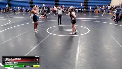 190 lbs Round 5 - Kyan Hanson, Lincoln Southeast vs Michael Arriola, Bellevue East