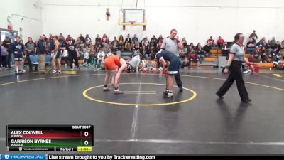 DIVISION 9 lbs Round 2 - Garrison Byrnes, Waukon vs Alex Colwell, Hudson