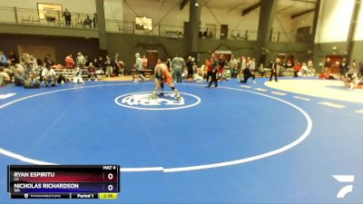 138 lbs Cons. Round 4 - Ryan Espiritu, CA vs Nicholas Richardson, WA