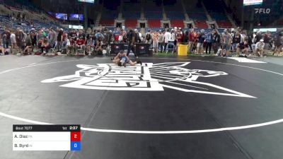 100 lbs Cons Semi - Alexander Diaz, Pennsylvania vs Brady Byrd, Indiana