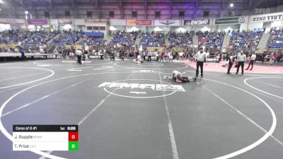 77 lbs Consi Of 8 #1 - Jensin Rupple, Bennett Wrestling Club vs Truitt Price, La Veta