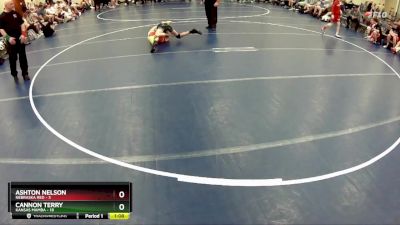 95 lbs Finals (8 Team) - Ashton Nelson, Nebraska Red vs Cannon Terry, Kansas Mamba