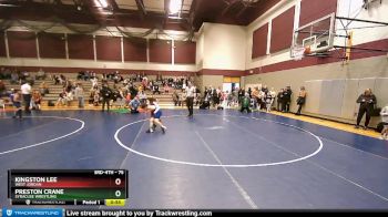 75 lbs Champ. Round 1 - Kingston Lee, West Jordan vs Preston Crane, Syracuse Wrestling