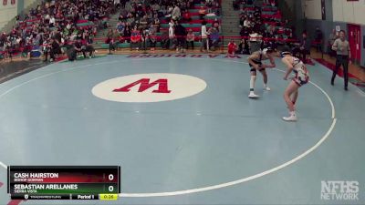 132 lbs Cons. Round 3 - Sebastian Arellanes, Sierra Vista vs Cash Hairston, Bishop Gorman