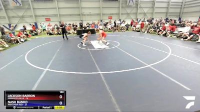 160 lbs Placement Matches (8 Team) - Jackson Barron, Minnesota Blue vs Nash Banko, Wisconsin Red