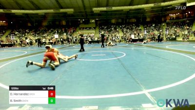 126 lbs Consi Of 16 #2 - Daylen Hernandez, Grove Takedown Club vs Brody Smith, Barnsdall Youth Wrestling