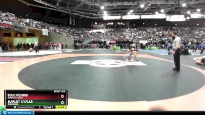 132 lbs Cons. Round 2 - Harley Uvalle, Chiawana vs Max Richins, Wasatch Utah