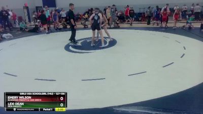 127-136 lbs Round 1 - Emery Wilson, Blackman Freestyle And Greco vs Lexi Dean, Iron Knights