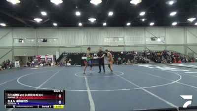 127 lbs Round 4 (6 Team) - Brooklyn Burenheide, Kansas vs Ella Hughes, Georgia