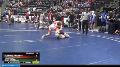 150 lbs Quarterfinal - Jett Vrbka, Double Dog Wrestling vs Dominick Larraga, Shelton Wrestling Club