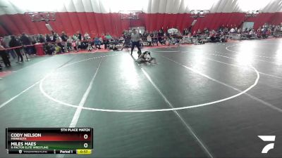 56 lbs 5th Place Match - Cody Nelson, Minnesota vs Miles Maes, X-Factor Elite Wrestling