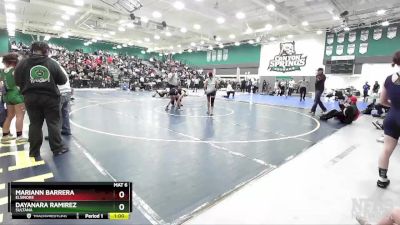 116 lbs Cons. Semi - Mariann Barrera, Elsinore vs Dayanara Ramirez, Sultana