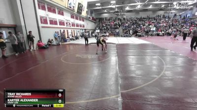 150 lbs Cons. Round 3 - Karter Alexander, Show Low vs Tray Richards, Round Valley