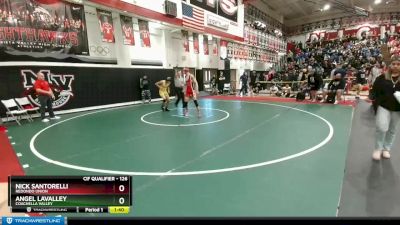 126 lbs Champ. Round 1 - Nick Santorelli, Redondo Union vs Angel Lavalley, Coachella Valley