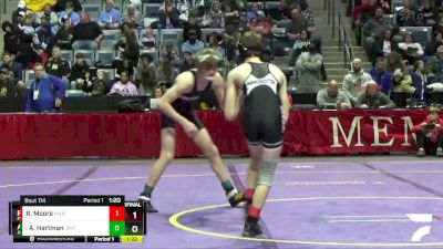 106 lbs Quarterfinal - Aden Hartman, Jimtown vs Rex Moore, Manchester