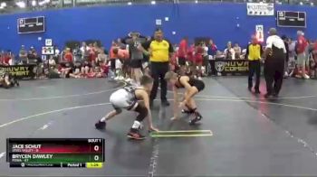 80 lbs Quarterfinals (8 Team) - Brycen Dawley, POWA vs Jace Schut, Steel Valley