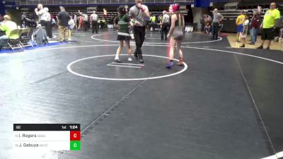 92 lbs Round Of 32 - Isabella Rogers, Neshaminy vs Jenna Gabuya, Meyersdale