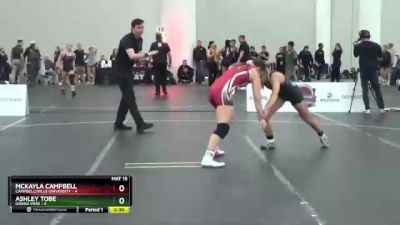 116 lbs Semis & 3rd Wb (16 Team) - McKayla Campbell, Campbellsville University vs Ashley Tobe, Grand View