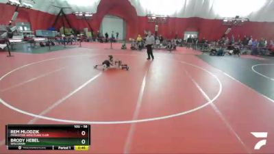 56 lbs Quarterfinal - Brody Hebel, Wisconsin vs Rem Mlodzik, Princeton Wrestling Club