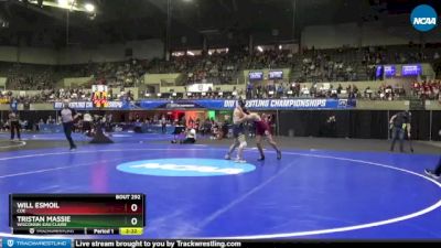 165 lbs Cons. Semi - Tristan Massie, Wisconsin-Eau Claire vs Will Esmoil, Coe