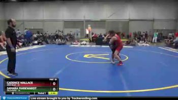 132 lbs Placement Matches (8 Team) - Cadence Wallace, Ohio Blue vs Samara Markwardt, Oklahoma