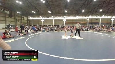 49 lbs Round 1 (3 Team) - Justin Pizzaro, Hawk WC vs Easton Struhs, Idaho Falls / Rigby