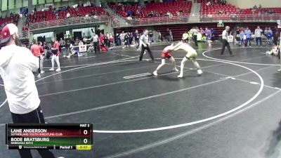 95 lbs 1st Place Match - Lane Anderson, Sutherland Youth Wrestling Club vs Bode Bratsburg, Nebraska Boyz