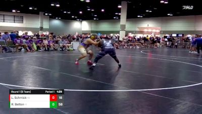 285 lbs Round 1 (6 Team) - Raesean Betton, Columbus St. Francis DeSales vs Layton Schmick, Bubbletown Mat