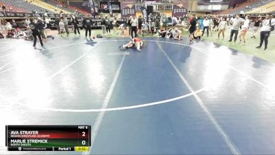 124 lbs Cons. Round 4 - Marlie Stremick, North Dakota vs Ava Strayer, Region Wrestling Academy