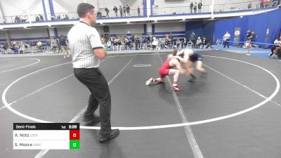 125 lbs Semifinal - Anthony Noto, Lock Haven University vs Spencer Moore, UNATT - North Carolina