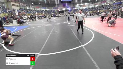 90 lbs Semifinal - Radan Peck, War vs Hudson Bragg, Windsor Middle School