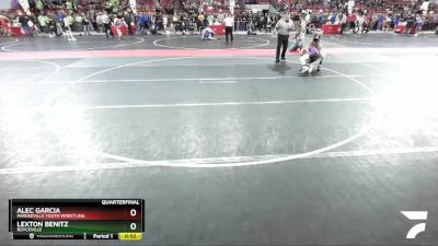 120 lbs Quarterfinal - Alec Garcia, Pardeeville Youth Wrestling vs Lexton Benitz, Boyceville