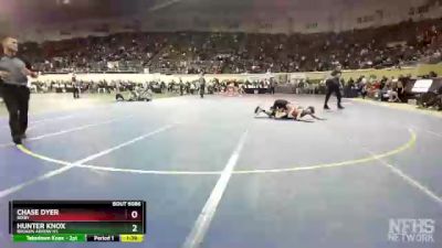 6A-106 lbs Cons. Round 1 - Hunter Knox, Broken Arrow Hs vs Chase Dyer, Bixby